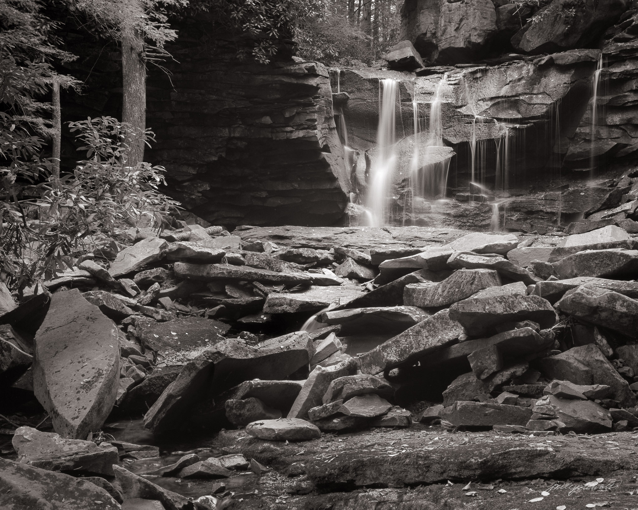 Low Water at Elakala Falls